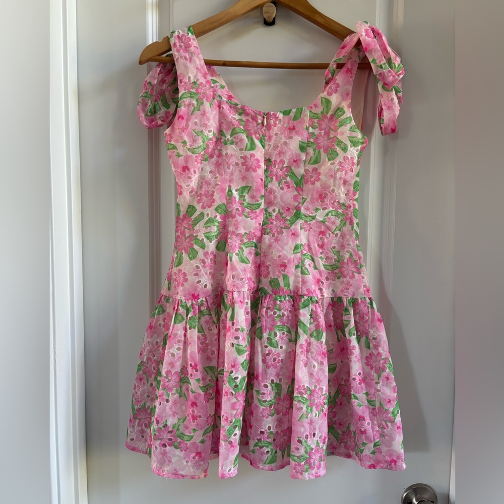 All in Favor Floral Minidress-XS - Picture 3 of 4